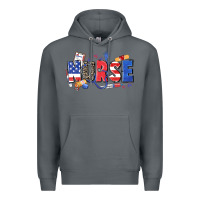 Rock American nurse Premium Hoodie - Zillion Design Studio