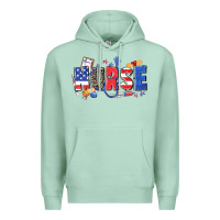 Seafoam American nurse Premium Hoodie - Zillion Design Studio