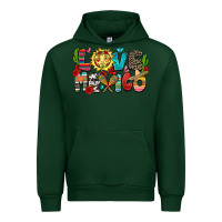 Forest Green love mexico Urban Hoodie - Zillion Design Studio