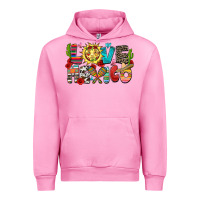 Fuchsia Pink love mexico Urban Hoodie - Zillion Design Studio