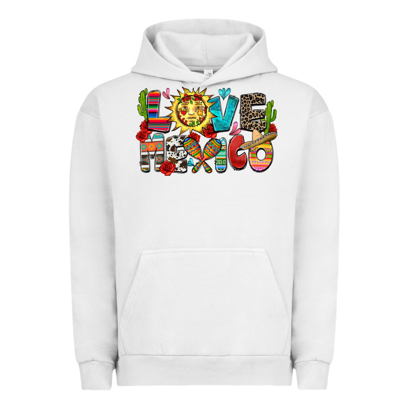 Love Mexico Urban Hoodie by Zillion Design Studio | Teevron