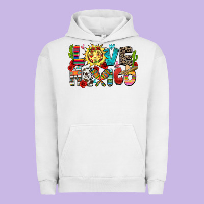 Love Mexico Urban Hoodie Designed By Zillion Design Studio