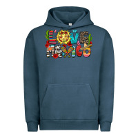 Pigment Midnight Navy love mexico Urban Hoodie - Zillion Design Studio