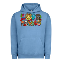 Pigment Pebble Blue love mexico Urban Hoodie - Zillion Design Studio