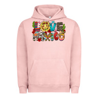 Pigment Salmon love mexico Urban Hoodie - Zillion Design Studio