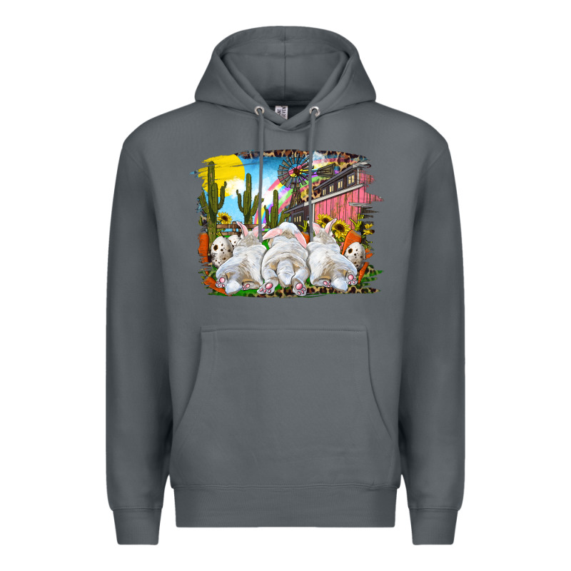 Easter Farm With Bunnies Premium Hoodie by RanaPortraitStore | Teevron