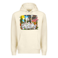 Sandshell Easter Farm With Bunnies Premium Hoodie - RanaPortraitStore