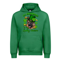 Emerald st.patrick's day my shepherd is my lucky charm Urban Hoodie - RanaPortraitStore