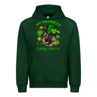 Forest Green st.patrick's day my shepherd is my lucky charm Urban Hoodie - RanaPortraitStore