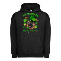 Pigment Black st.patrick's day my shepherd is my lucky charm Urban Hoodie - RanaPortraitStore