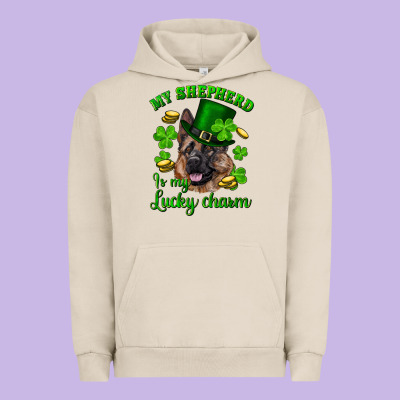 Urban Hoodie st.patrick's day my shepherd is my lucky charm