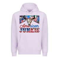 Lilac American junkie Premium Hoodie - Zillion Design Studio
