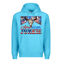 Ocean Blue American junkie Premium Hoodie - Zillion Design Studio