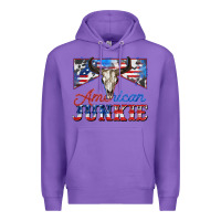 Purple American junkie Premium Hoodie - Zillion Design Studio