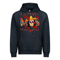 Navy la mama mas chingona Urban Hoodie - Zillion Design Studio
