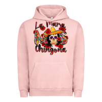 Pigment Salmon la mama mas chingona Urban Hoodie - Zillion Design Studio