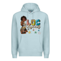 Blue Mist afro woman loc queen Premium Hoodie - texasbilliewilder
