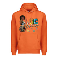 Carrot afro woman loc queen Premium Hoodie - texasbilliewilder