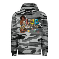 Slate Camo afro woman loc queen Premium Hoodie - texasbilliewilder