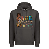 Smoke afro woman loc queen Premium Hoodie - texasbilliewilder