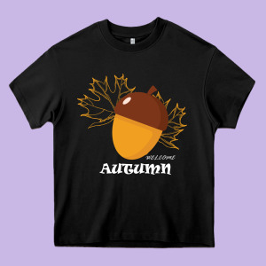 Welcome Autumn Heavy Core Tee Designed By Bettercallsaul