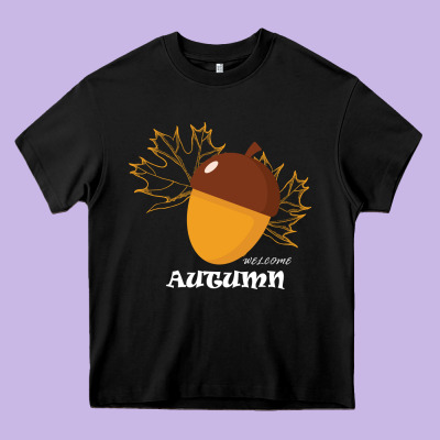 Welcome Autumn Heavy Core Tee Designed By Bettercallsaul