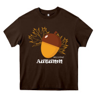 Chocolate Brown Welcome Autumn Heavy Core Tee - Bettercallsaul