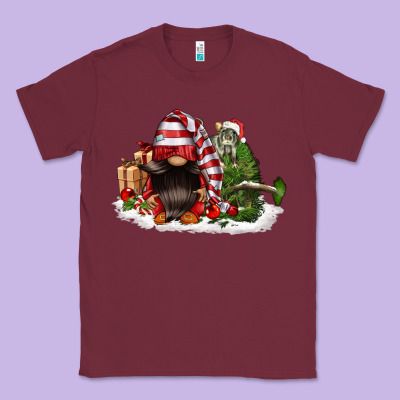 Christmas Gnome And Tree Classic Tee Designed By Fadigitalartstudio