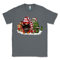 Charcoal Heather christmas gnome and tree Classic Tee - FaDigitalArtStudio