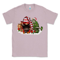 Lilac christmas gnome and tree Classic Tee - FaDigitalArtStudio