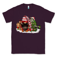 Plum christmas gnome and tree Classic Tee - FaDigitalArtStudio