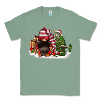 Sage christmas gnome and tree Classic Tee - FaDigitalArtStudio