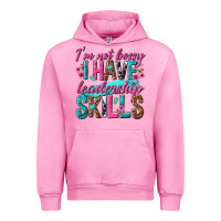 Fuchsia Pink im not bossy i have leadership skills Urban Hoodie - texasbilliewilder