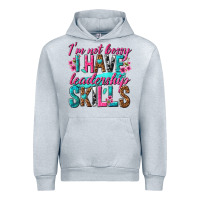 Heather Grey im not bossy i have leadership skills Urban Hoodie - texasbilliewilder