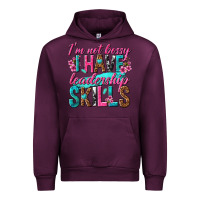Mauve Wine im not bossy i have leadership skills Urban Hoodie - texasbilliewilder