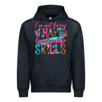 Navy im not bossy i have leadership skills Urban Hoodie - texasbilliewilder