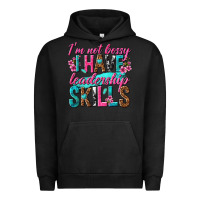Pigment Black im not bossy i have leadership skills Urban Hoodie - texasbilliewilder