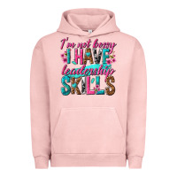 Pigment Salmon im not bossy i have leadership skills Urban Hoodie - texasbilliewilder