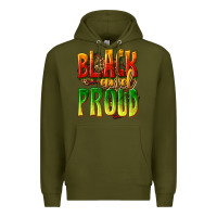 Army Green black and proud Premium Hoodie - texasbilliewilder