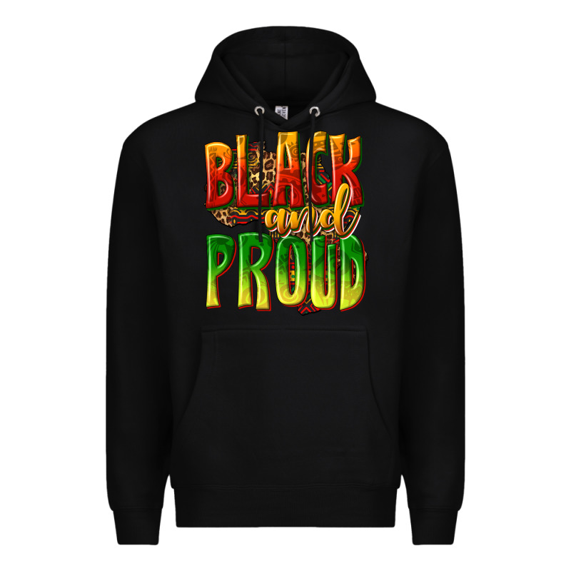 Black And Proud Premium Hoodie by texasbilliewilder | Teevron