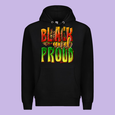 Black And Proud Premium Hoodie Designed By Texasbilliewilder