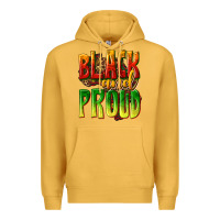 Mustard black and proud Premium Hoodie - texasbilliewilder