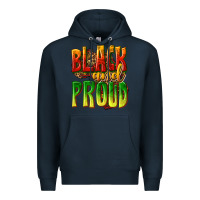 Navy black and proud Premium Hoodie - texasbilliewilder