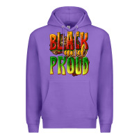 Purple black and proud Premium Hoodie - texasbilliewilder