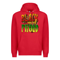 Red black and proud Premium Hoodie - texasbilliewilder