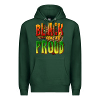 Sports Green black and proud Premium Hoodie - texasbilliewilder
