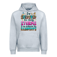 Heather Grey ive survived too many storms to be bothered by raindrops Urban Hoodie - texasbilliewilder