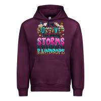 Mauve Wine ive survived too many storms to be bothered by raindrops Urban Hoodie - texasbilliewilder