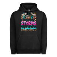 Pigment Black ive survived too many storms to be bothered by raindrops Urban Hoodie - texasbilliewilder