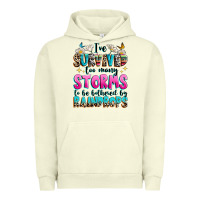Pigment Pistachio ive survived too many storms to be bothered by raindrops Urban Hoodie - texasbilliewilder